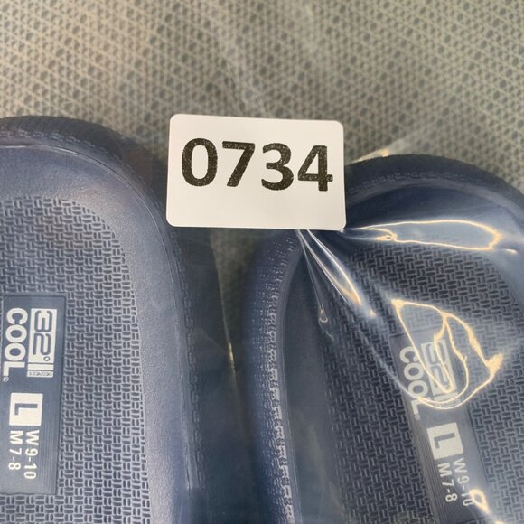 32 Degrees Cool Unisex Size Large Mens 7-8 & Womens 9-10 Navy Blue Flip Flops - Picture 6 of 6